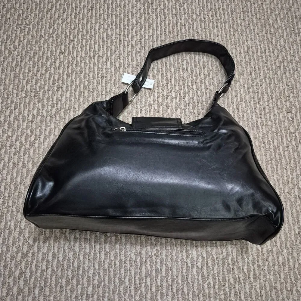 Y2K Purse Shoulder Bags for Women with Rivets Punk Style Goth Balck